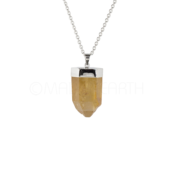 Tangerine Quartz Pendant